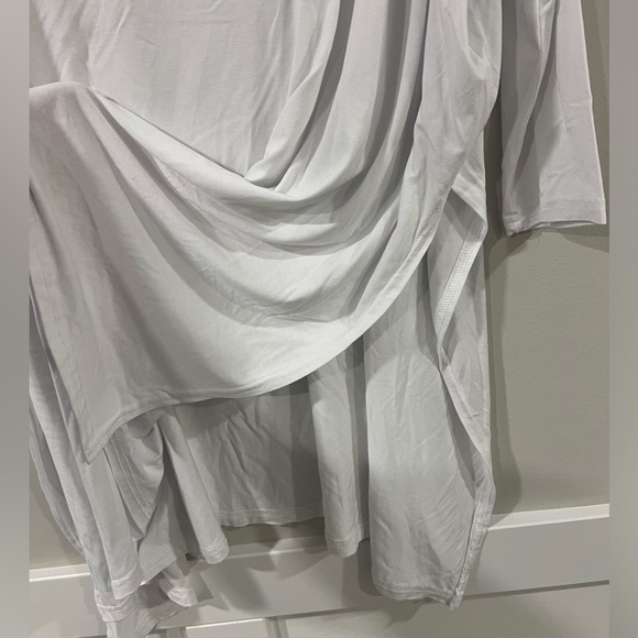 Free People Beach Oversized Long Sleeve Light Gray Swim Cover Up Tunic XS/S - Picture 4 of 6